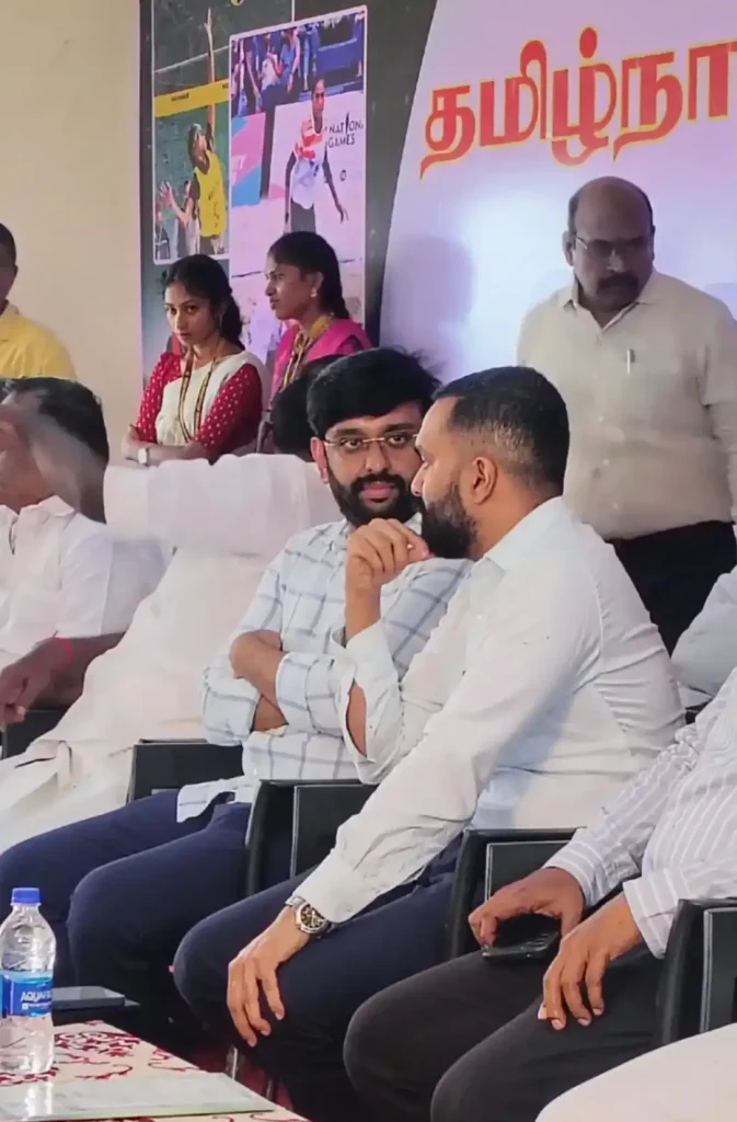 தமிழ்நாடு பீச் வாலிபால் அகாடமி தொடக்க விழா DR. அருண் தம்புராஜ்IAS தொடக்கி வைத்தார்